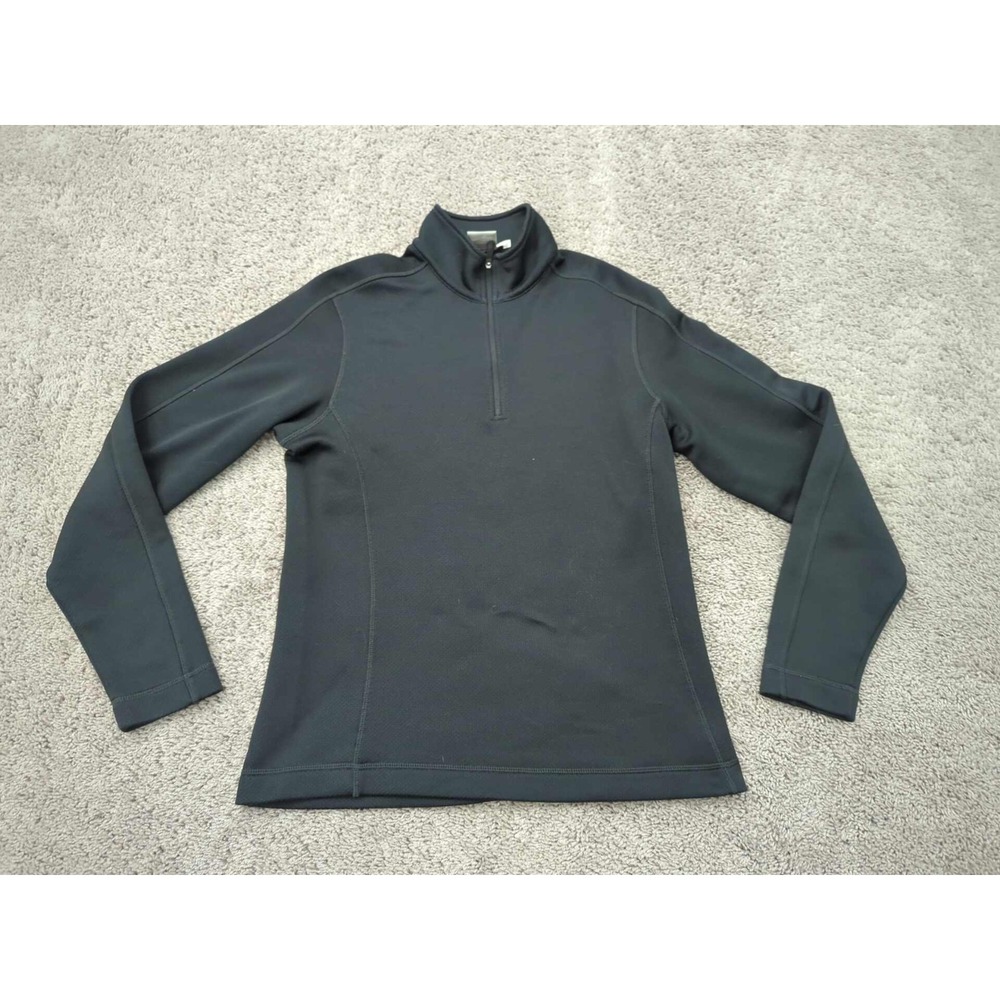 Nike Golf Pullover Womens M Black 1/4 Zip Jacket Long Sleeve Fit Dry Athletic